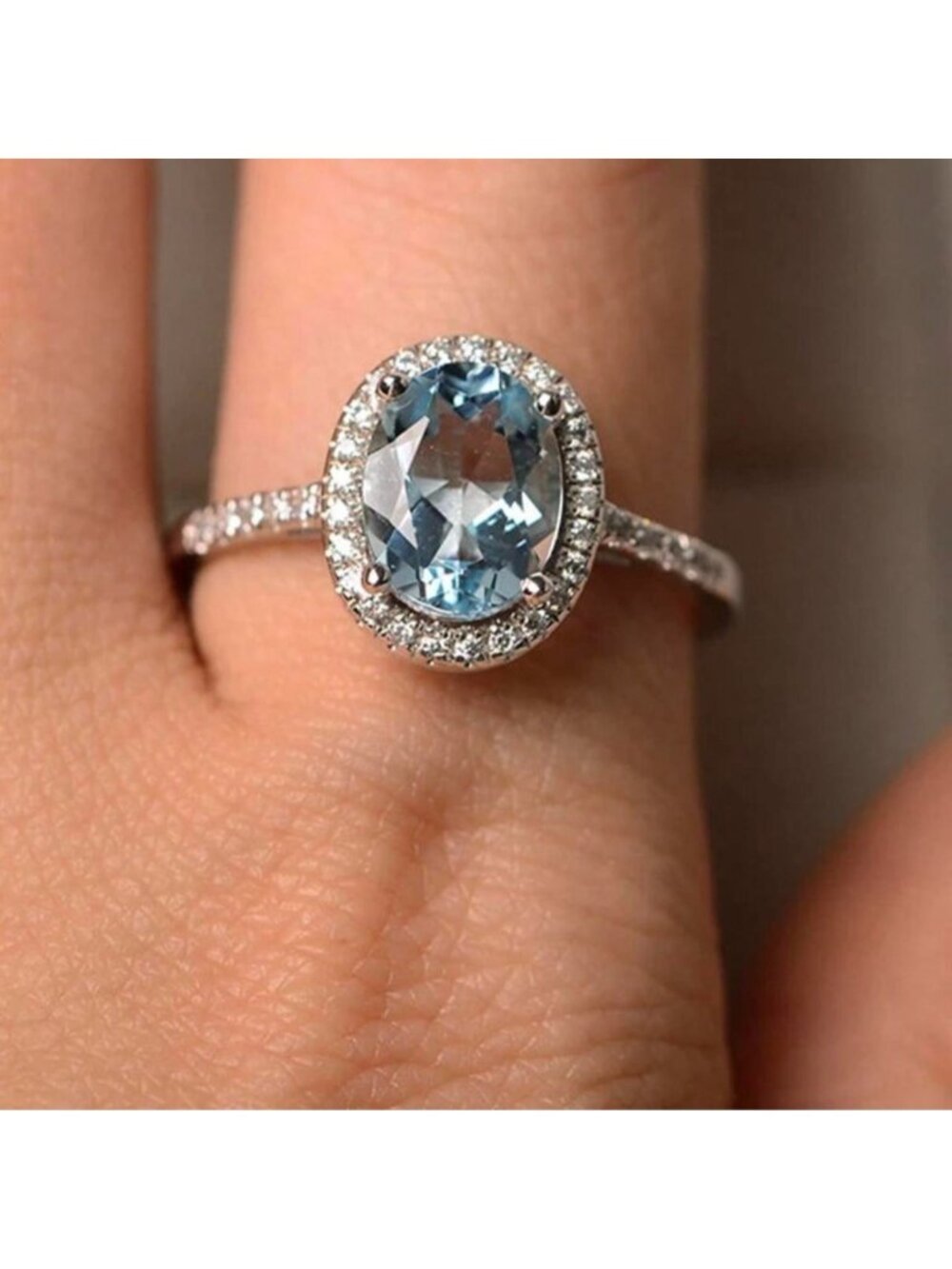 New silver plated ring